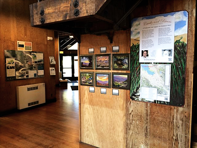 Donald Neff art display at the Environmental Education Center of the Don Edwards National Wildlife Refuge, fall 2015