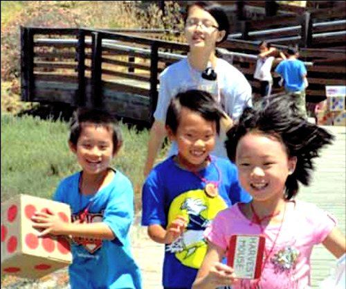 Children participating in the Living Wetlands program